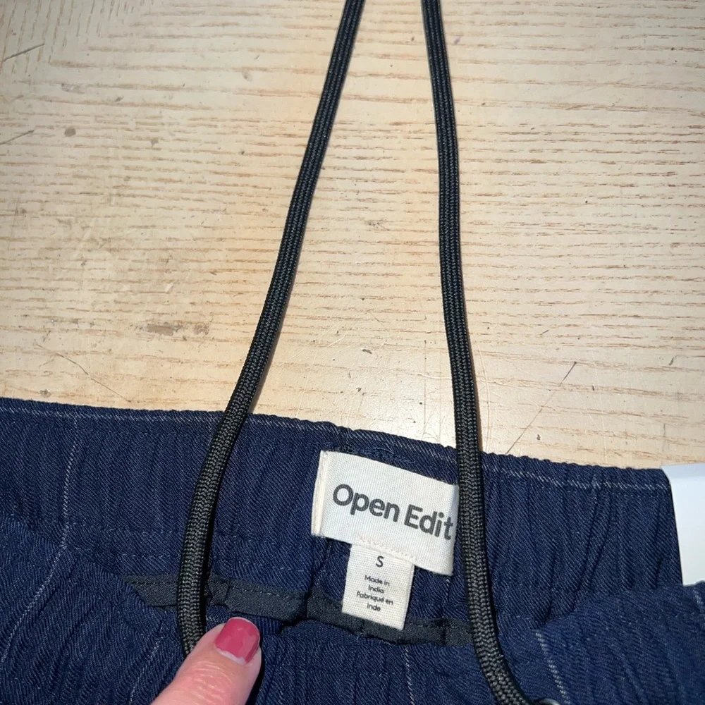 OPEN EDIT Men's E-Waist Plaid Stretch Pants NEW size small